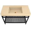 box sink with metal base 30" Tuckered Taupe 2 Door