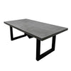 grey conference table, angle
