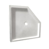 neo angle shower pan vertical, angled